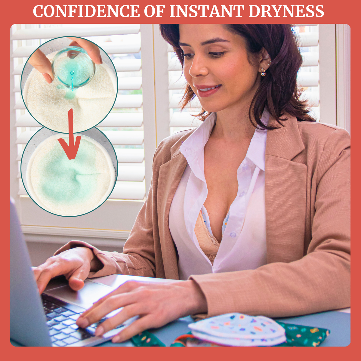 Reusable Breast Pads for Nursing & Pumping - Nazar