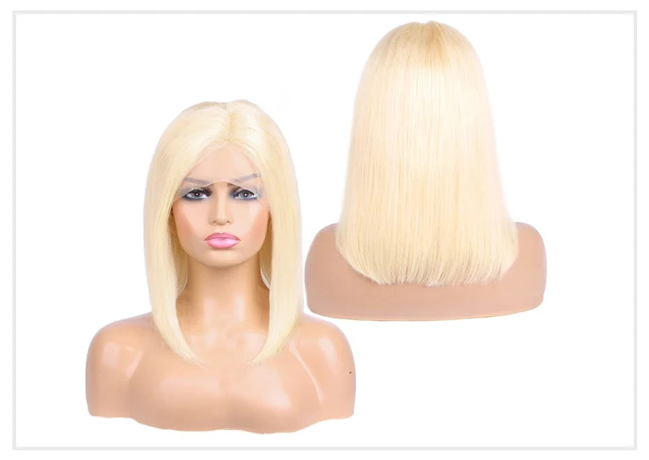 13x4 13x6 613 HD Blonde Bob Hair Wig Human Hair Lace Frontal Wig Brazilian Straight Bob Wig Lace Front Human Hair Wigs For Women