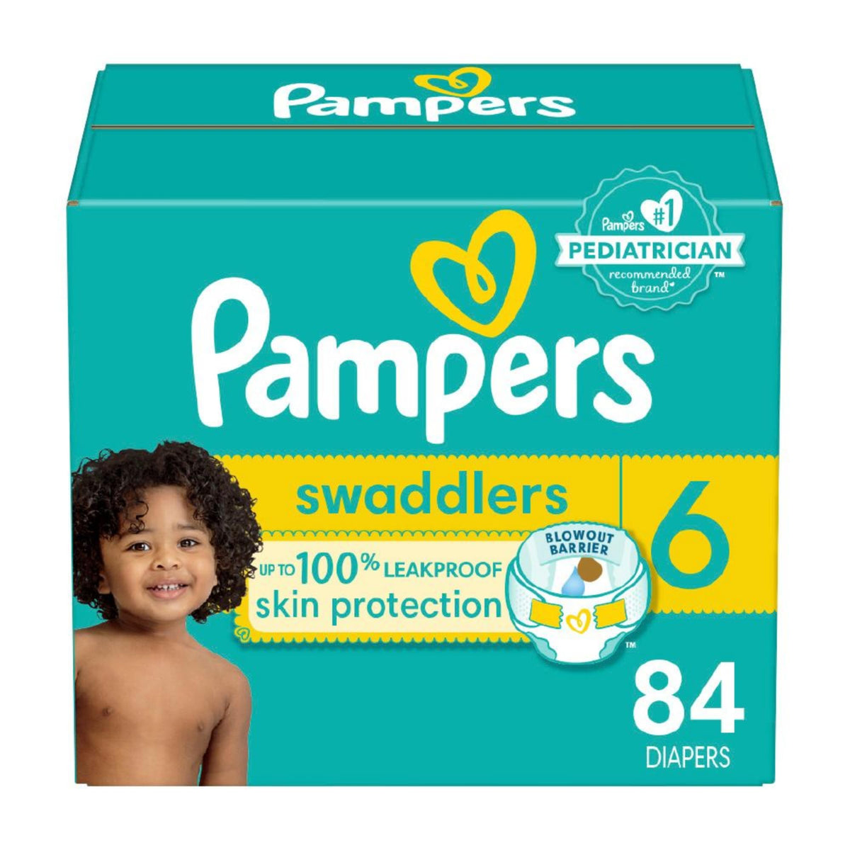 Pampers Baby Diapers - Swaddlers - Size 5, 132 Count, Ultra Absorbent Disposable Infant Diaper