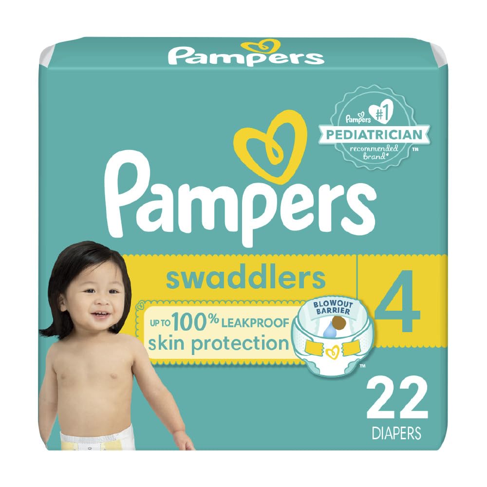 Pampers Baby Diapers - Swaddlers - Size 5, 132 Count, Ultra Absorbent Disposable Infant Diaper